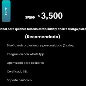 Paquete Página Web Elite (2 años)